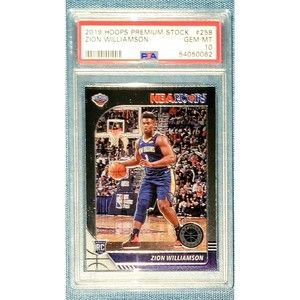 2019 PANINI HOOPS Premium Stock ZION WILLIAMSON #258 PSA 10 GEM MINT